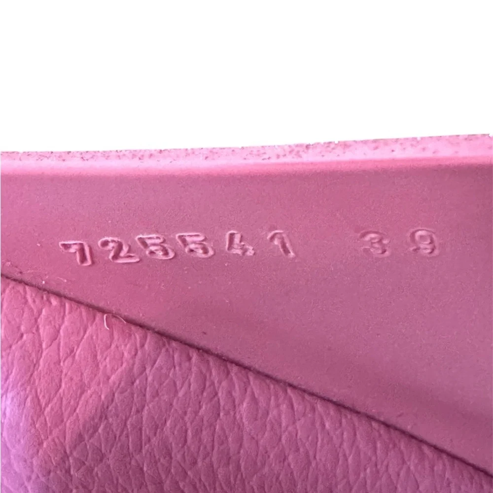 Gucci Fuchsia Pink Glitter Rubber Slide Platform Sandals - Size 39_6